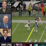 Bill Belichick joined the Manning brothers for Monday's broadcast of the Eagles-Falcons game on ESPN.